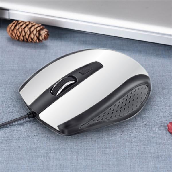 1423 Wired Mouse for Laptop and Desktop Computer PC With Faster Response Time (Silver) - SkyShopy 1423 Wired Mouse for Laptop and Desktop Computer PC With Faster Response Time (Silver) - SkyShopy